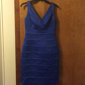 Cobalt blue cocktail dress